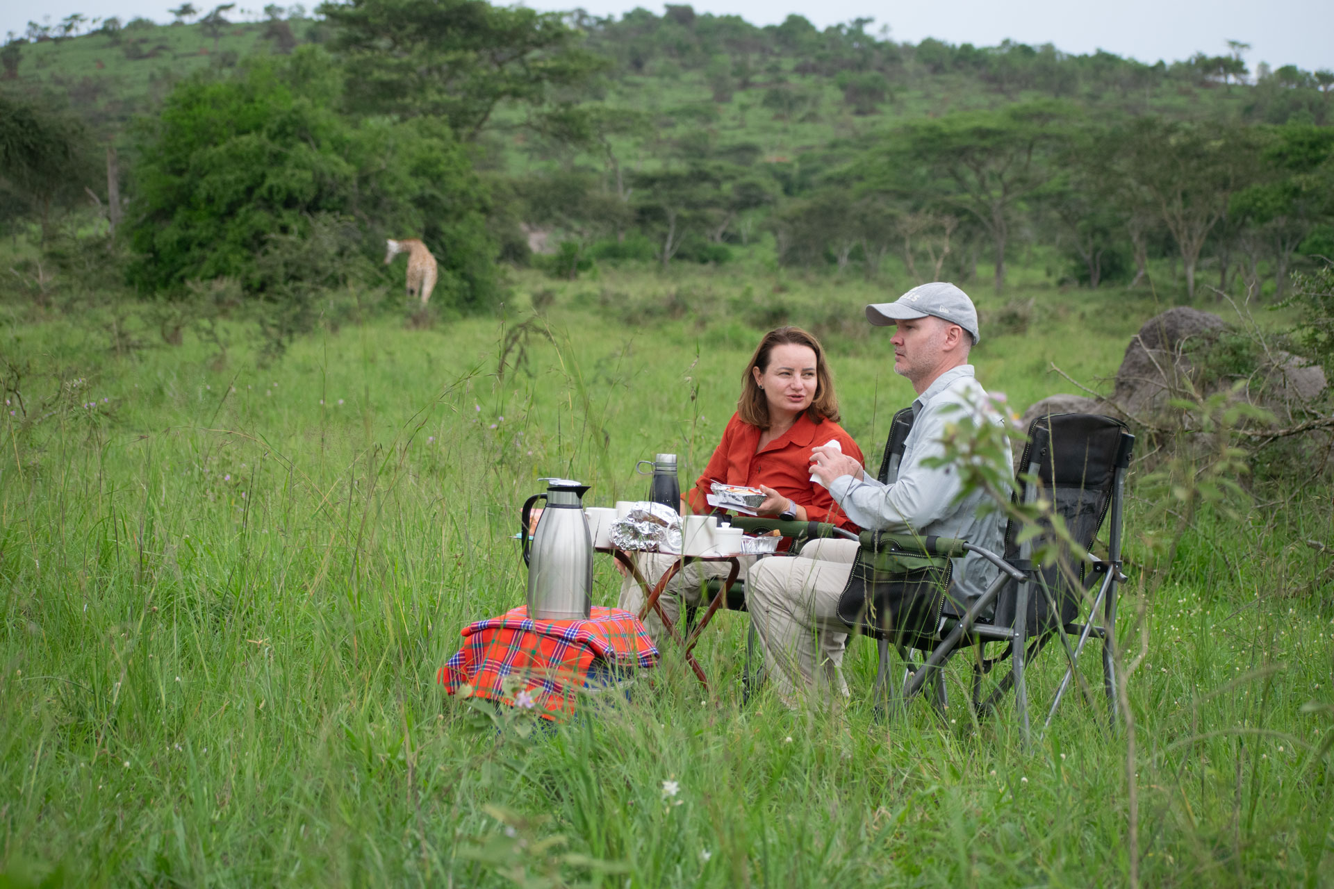 A unique experience having bush picnic